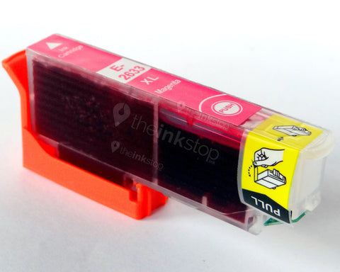 Compatible EPSON T2633XL MAGENTA HIGH CAPACITY Ink Cartridge (CHIPPED + INK LEVEL)