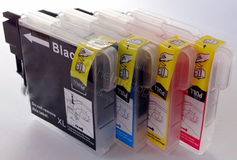1 FULL SET Compatible BROTHER LC980 BLACK, CYAN, MAGENTA, YELLOW  Ink Cartridges