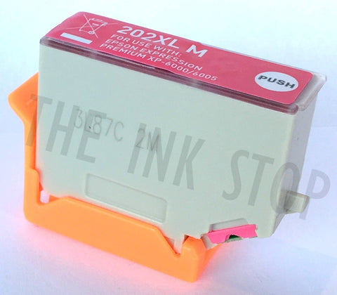 Compatible Epson Magenta 202XL High Capacity Ink Cartridges (Replaces Epson T02F3 Kiwi Cartridge)