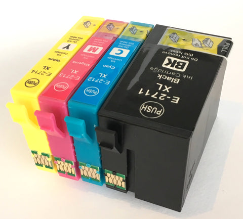 1 FULL SET Compatible EPSON T2711XXL + T2712/3/4XL Balck&Colour HIGH CAPACITY Ink Cartridges (Replaces Epson T2791 & T2715 Alarm Clock )