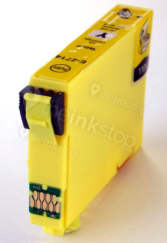 Compatible EPSON T2714XL YELLOW HIGH CAPACITY Ink Cartridge (CHIPPED + INK LEVEL)