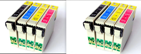 2 Full Sets Compatible Epson T0715 (Replaces Epson T0711-14 Cheetah Cartridges)