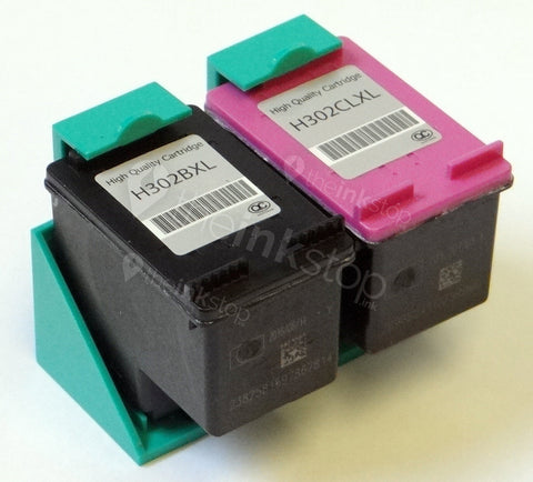 1 FULL SET Remanufactured HP 302XL Black & 302XL Tri-colour High Capacity Ink Cartridge