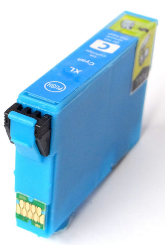 Compatible Epson Cyan 34XL High Capacity Ink Cartridges (Replaces Epson T3472 Golf Ball Cartridge)