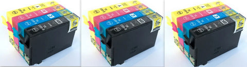 3 Full Sets Compatible Epson 603XL High Capacity 4 Colour Ink Cartridge Multipacks