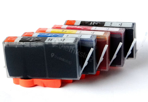 1 FULL SET Compatible HP 364XL BK/C/M/Y+ PHOTO BLACK XL Ink Cartridges (CHIPPED+INK LEVEL)