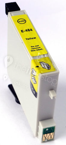 Compatible EPSON T0484 YELLOW Ink Cartridge (CHIPPED + INK LEVEL)