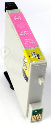 Compatible EPSON T0806 LIGHT MAGENTA Ink Cartridge (CHIPPED + INK LEVEL)