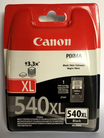 Orginal CANON PG-540XL BLACK HIGH CAPACITY ink cartridge