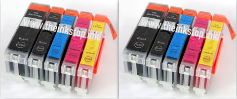 2 FULL SETS Compatible CANON PGI-570XL & CLI-571XL High Capacity 2 Black & 4 colour Multipack