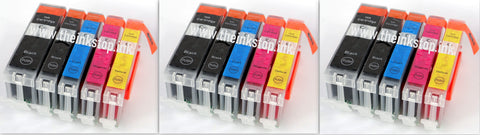 3 FULL SETS Compatible CANON PGI-570XL & CLI-571XL High Capacity 2 Black & 4 colour Multipack