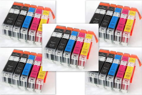 5 FULL SETS Compatible CANON PGI-570 XL & CLI-571XL High Capacity 2 Black & 4 colour Multipack