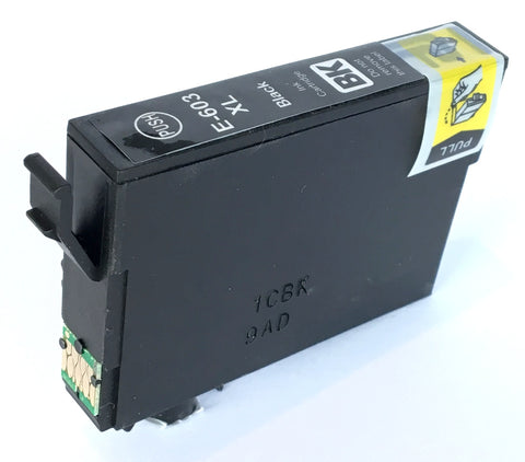 Compatible Epson High Capacity Black 603XL Ink Cartridge (Chipped + Ink Level)