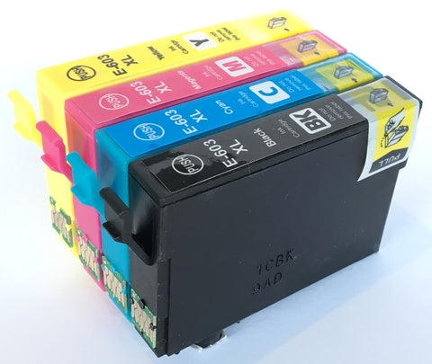 1 Full Set Compatible Epson High Capacity 603XL Ink Cartridge (Chipped + Ink Level)