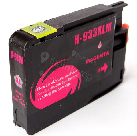 Compatible HP 933 XL MAGENTA HIGH CAPACITY Ink Cartridge (CHIPPED+INK LEVEL)