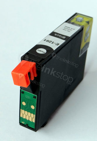 Compatible EPSON T1291 BLACK HIGH CAPACITY Ink Cartridge (CHIPPED + INK LEVEL)