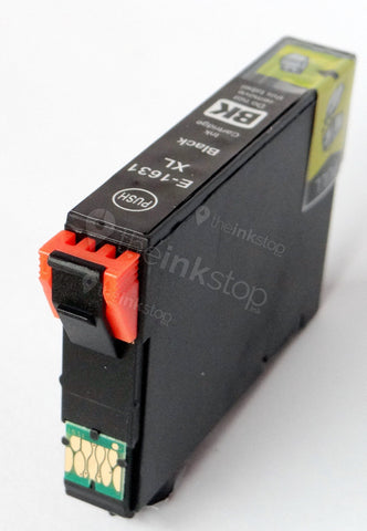 Compatible EPSON T1631XL BLACK HIGH CAPACITY Ink Cartridge (CHIPPED + INK LEVEL)