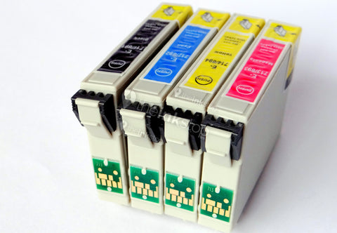 1 Full Set Compatible Epson T0715 (Replaces Epson T0711-14 Cheetah Cartridges)