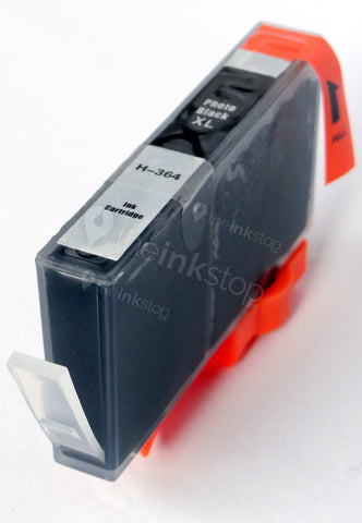 Compatible HP 364PB XL PHOTO BLACK HIGH CAPACITY Ink Cartridge (CHIPPED+INK LEVEL)