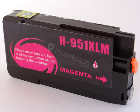 Compatible HP 951 XL MAGENTA HIGH CAPACITY Ink Cartridge (CHIPPED+INK LEVEL)