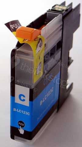 Compatible BROTHER LC123C (new chip) CYAN Ink Cartridge