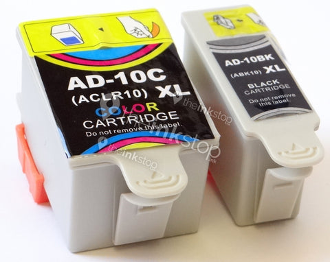 1 FULL SET Compatible ADVENT ABK10 Black and ACLR10 Colour Ink Cartridge