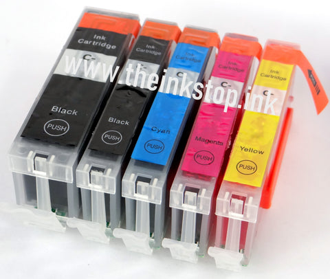 1 FULL SET Compatible CANON PGI-580PGBKXXL/CLI-581XXLBK/C/M/Y High Capacity Ink Cartridge (5 Colours)